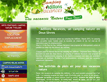 Tablet Screenshot of adillonsvacances.com